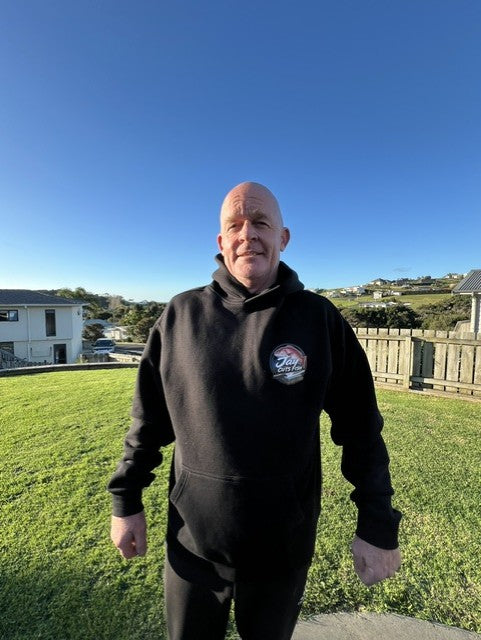 Jay Cuts Fish Unisex Black Hoodie